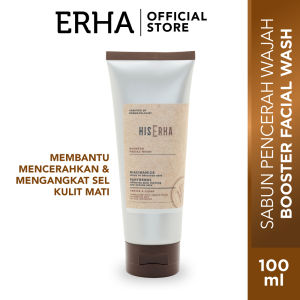 HISERHA Booster Facial Wash Niacinamide & Panthenol 100g - Sabun Pencerah Wajah Pria