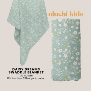 Oluchi Kids Daisy Dreams Swaddle Blanket
