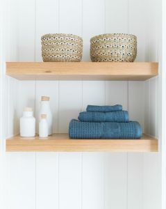 3 layers book shelves living room solid wooden shelves with smooth finish concealed metal bracket tox and screw ready to install