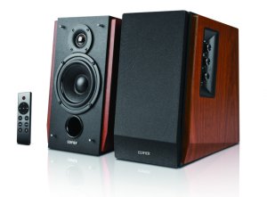 EDIFIER R1700BTs Active 2.0 ลำโพงวางบนชั้นวางหนังสือ 66W RMS บลูทูธ V5.0 รองรับเอาท์พุตซับวูฟเฟอร์ Dual RCA