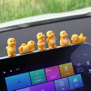 6ชิ้น นมน้อยมังกรตุ๊กตาเดสก์ท็อปตกแต่งของเล่นรูปอินเทรนด์สะสมเครื่องประดับรถเพื่อนแปลกใจของขวัญ