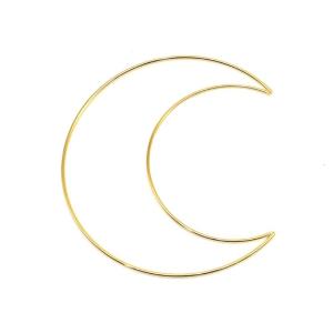 50-200mm Moon Shaped Dream Catcher Frame Circle Ring Metal Macrame Moon Hoop for Handmade Dreamcatcher Making Wall Decor