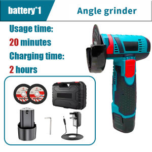 Cordless Angle Grinder Mini Metal Grinder 19000 RPM with 3 Cutting Wheels Hand Polishing Grinding Machine for Cutting Grinding Polishing
