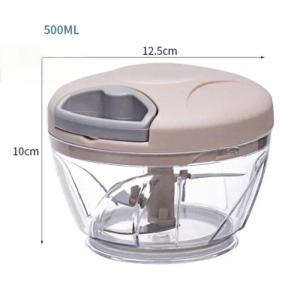 Pencincang Dapur Manual 500ml Pengisar Daging Sayur Pemotong Bawang Putih Mudah Dibersihkan