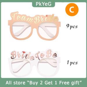 [COD] PkYeG KITCHEN Bachelorette Party Paper Glasses Rose Team Bride White Bride to be Wedding