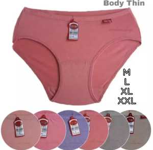 6PCS CELANA DALAM WANITA BODYTHIN CD BODYTHIN UKURAN XXL