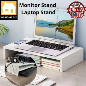 Computer Monitor Stand Raiser Increased Shelf Base Laptop Stand Table Storage Tray Monitor Stand Riser Rak Monito