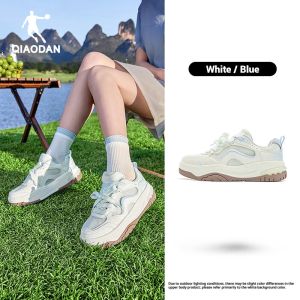 Qiaodan Wind Chime Women Breathable Platform Mesh Lightweight Casual Sneakers Green QXL052262503