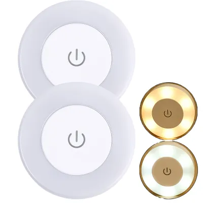Mini LED Touch Sensor Night Light 3 Modes Dimming USB Rechargeable Wall Lamp for Living Room Aisle Bedroom