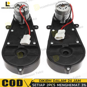 Gearbox Dinamo Mobil Aki 12 Volt 12000/15000/18000rpm / Gearbox Setir Mobil Aki / Gear Box Motor 550 Aki Anak