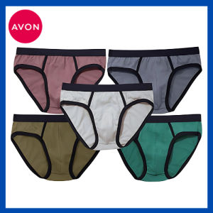 Avon Theo 5-Pack Men’s Sports Briefs | Breathable Cotton Underwear Set | Comfortable Skin-Friendly Fabric | Stretch Fit for Active Men | Durable Elastic Waistband | Everyday Wear Briefs | Original Avon Men’s Collection