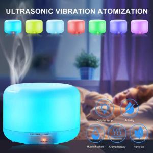 Air Humidifier 7 Color Ultrasonic Dengan Remote Control Electric Aromatherapy 500ml