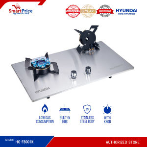 Hyundai Double Flip Burner Stainless Steel Built in Gas Stove- HG-FB001K