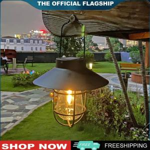 【New Arrival】 Vintage Solar Tent Camping Lantern Waterproof Garden Balcony Chandelier Lights