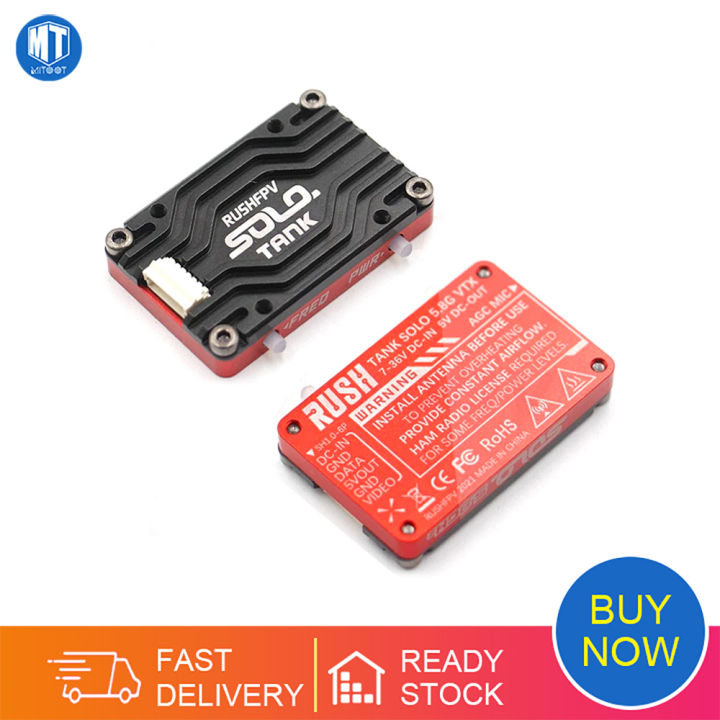 RUSH Solo Tank VTX Video Transmitter CNC shell High Power  Built-in Microphone Heat Dissipation Structure For RC FPV Lazada PH
