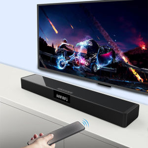Banchugw Fashion bluetooth sound bar speaker Full-Range Home theater subwoofer soundbar for TV，PC computer alarm clock radio support remote control