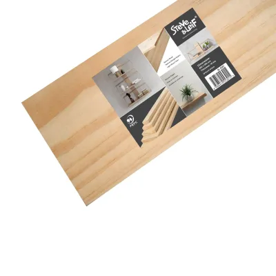 Steve & Leif Solid Wooden Spruce Pine Shelf 80cm (3 Sizes) - DIY Shelving