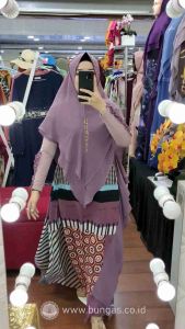 BELLEZA Syari Gamis Set Khimar Gaun Dress Premium by Bungas Fashion