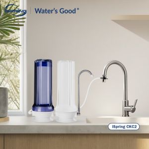 iSpring CKC2 2-Stage Countertop Water Filtration Dispenser System- Includes Activated Carbon and Carbon Block Filters