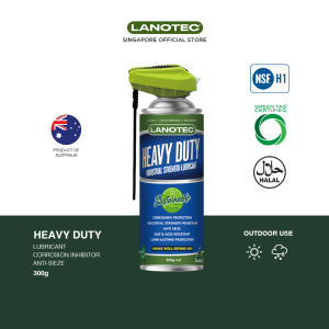LANOTEC Heavy Duty - 300g Aerosol Can | Food-Grade Industrial Lubricant & Penetrant | Moisture Barrier Anti-Seize & Corrosion Protection for Extreme Performance