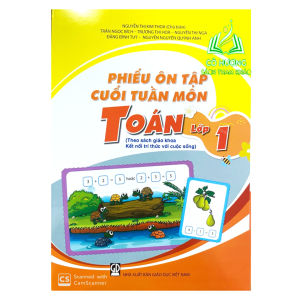 Sách - Phiếu ôn tập cuối tuần môn Toán lớp 1 ( Theo SGK Kết nối tri thức ) - BT