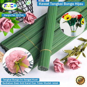 Kawat Tangkai Bunga Tangkai Bunga Per 20pcs Artificial Tebal 2mm Tangkai Kawat untuk Bunga Buket Tangkai Kawat Bunga Hijau Artificial Tangkai Kawat Florist Murah Kuat Anti Karat