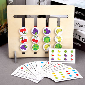 Đồ Chơi Trẻ Em Montessori Bốn Màu Trò chơi Kết Hợp 2 Mặt Màu Sắc Cho Giáo dục Mầm Non Giúp Bé Phát Triển Tư Duy