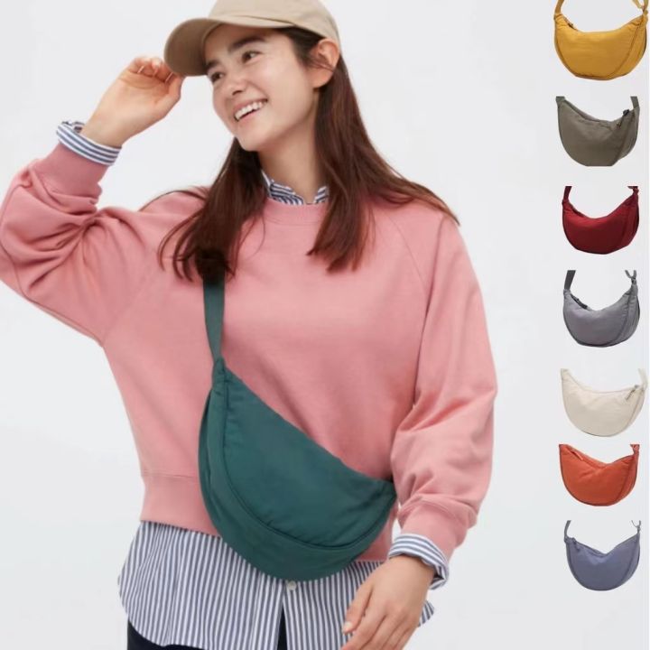 Túi Xách Uniqlo Đeo Chéo Sợi Nylon Thời Trang Cho Nữ