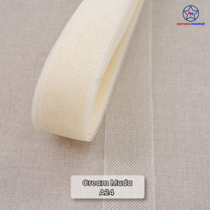 Bintang Makmur - Hardnet Dua Setengah 2.5Cm Pita Jala pita yure Lembut Lemas Panjang 25 Yard