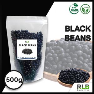 Black Beans Uncooked Black Turtle Beans Kitchen Essentials Cooking Ingredients for Dishes Whole Mung Bean Natural High in Antioxidant for Cooking Needs 1kg 500g