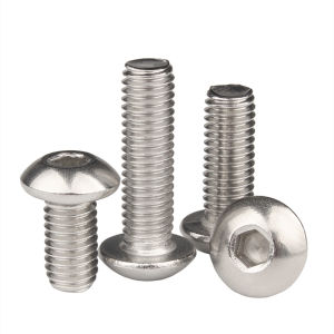 304 Stainless Steel Hex Hexagon Socket Button Round Head Allen Screw Bolt M3 M4 Length 3mm~80mm