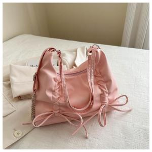 Belfoyer กระเป๋าสะพายสร้างสรรค์จีบกระเป๋าสะพายไหล่แฟชั่นสำหรับสุภาพสตรีกระเป๋า Tote อเนกประสงค์ขนาดใหญ่