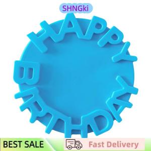 SHNGki Silicone Cake Mold Festival Cake Baking Pan Mousse Mould 3D DIY Circular Happy Birthday Handmade Kitchen Baking Tools Accessorie