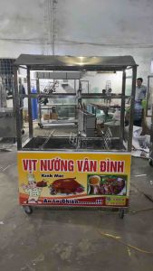 Lò quay vịt gà cá sườn côp lét vỉ kẹp cơ khí Tân Ngọc Châu 0937.272.899
