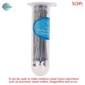 XUNYU3 100pcs chân côn trùng Mẫu kim thép không gỉ cho trường học phòng thí nghiệm côn trùng học