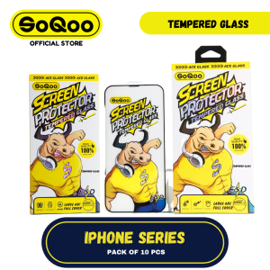 SoQoo Tempered Glass / Screen Protector Pack of 10 PCS