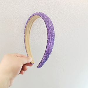 Bando Korea 2.5cm Impor dengan Aksen Kristal Permata Lucu Korean Crystal Headband Aksesoris Wanita