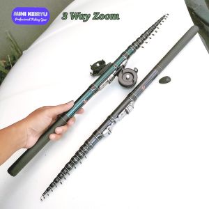 Tegek Custom Ruas Pendek 3 Way zoom 360/300/270/240/210 + reel