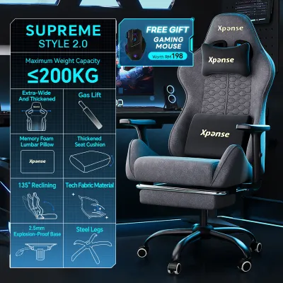 Xpanse Xcelon pro gaming chair 3D armrest ergonomic computer chair kerusi office pejabat -3Years Official Warranty