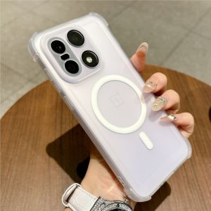 Matte Soft Silicone Clear Case For Oneplus 13 15 15T ACE5 PRO ACE6 ACE 6T  For Magsafe Magnetic Shockproof Rubber Gel Cover