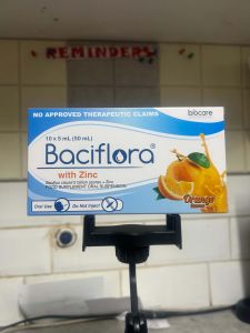Baciflora with Zinc – Orange Flavor
