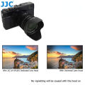 JJC 14/18-55 Reversible Lens Hood for Fujifilm Fujinon XF 18-55mm f/2.8-4 R LM OIS Lens & Fujinon XF 14mm f / 2.8 R Lens, Replace Fujifilm 14/18-55 Lens Hood on Fuji Fujifilm X-T5 XT4 XT3 XT2 XT30II XT30 XT20 XS10 XE3 XE2S XT1 Camera. 