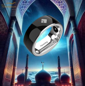 Muslim Gift Smart Prayer Counter Azan Reminder Tasbih Digital Ring Smart Tasbih Tally Counter Zikr Ring Waterproof Equantu Ring QB708 Tasbeeh Zikir Ring