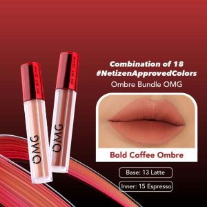 OMG [ALL BEST SELLER OMBRE LIPS] Paket Ombre Mattelast Lip Cream- Warna Intense Tahan Lama & Ringan oH mY gLAM