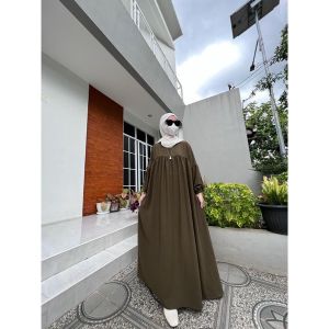 Sovia Gamis Terbaru Kekinian Murah Pakaian Wanita Dres Baju Muslim Gamis Polos