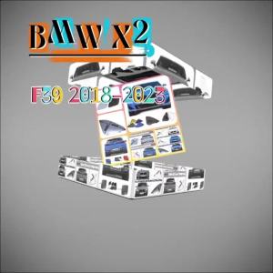 Rear Tow Cover for 17-23 BMW X2 F39 M Sport X Fit 18dX 18i 20dX 20iX 25dX 25i M35i SAC sDrive xDrive 2018 2019 2020 2021 2022 2023 Bumper Tow Hook Eye Cap Black