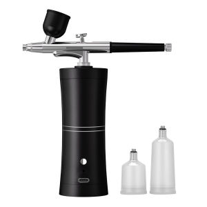 Cordless Airbrush Paint Tool ชุดแอร์บรัชไร้สาย30PSI แรงดันสูง! เครื่องอัดอากาศชาร์จไฟได้ ชุดแอร์บรัช OxygenInjectorอเนกประสงค์ อุปกรณ์พ่นสารเคมีแม่นยำ