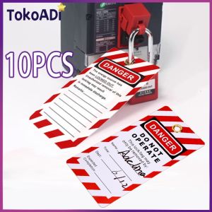 Lockout Tag Danger Warning Card Do Not Operate Pvc 10pcs / Safety Tag LOTO