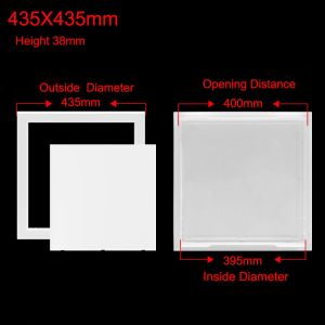 DECORATE X Plastic Access Panel Door Removable White Inspection Hole Box Door Lock Wall Access Doors Doors Wall Ceiling