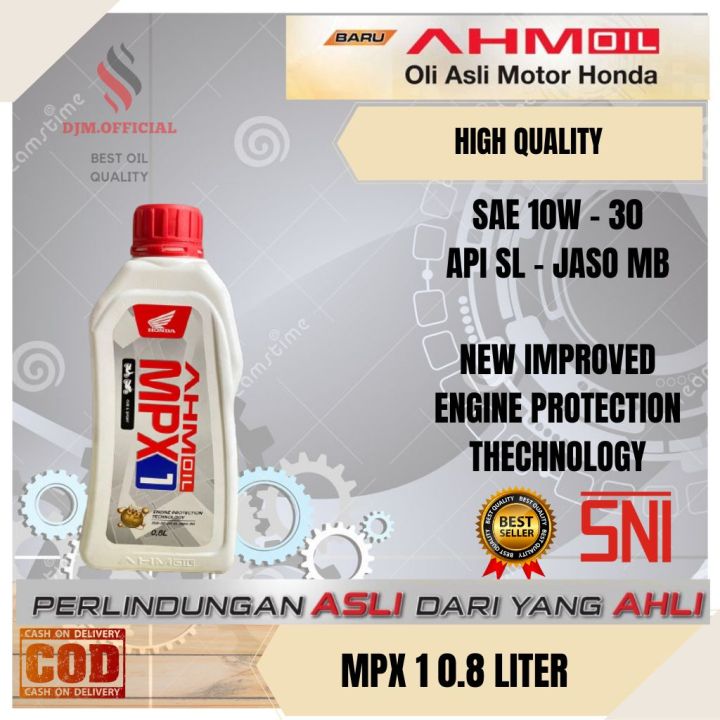 Oil Ahm Oli Mpx Ml Oli Honda Mpx Sae W Sl Jaso Ma Original Lazada Indonesia